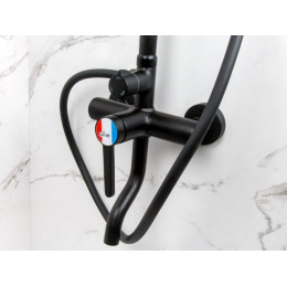 Душевая система (Lt) D35, серия Lotus черный, a-five