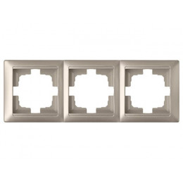 Рамка 3-местная шампань, Стиль, Bylectrica