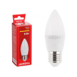 Лампа светодиодная C37 СВЕЧА 9Вт 230В E27 2700K AURORA