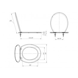 Сиденье для унитаза Стандарт Н белое, ИнкоЭр