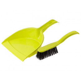Щетка-сметка + совок (набор для уборки), Solid, салатовый, PERFECTO LINEA
