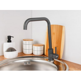 Смеситель для кухни (SUS 304) D35, серия ZAR серый AV Engineering