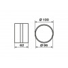 Муфта воздуховода 111 жестких систем d=100мм ZERNBERG