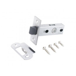 Защелка врезная межк. L45-8-P CP хром пластик 25мм АЛЛЮР