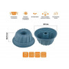 Форма для выпечки, силиконовая, кекс, 24 х 10.5 см, BLUESTONE, PERFECTO LINEA