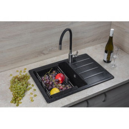 Мойка кухонная из искусственного камня MISTA оникс 615х440 мм, AV Engineering