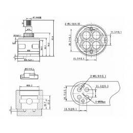 Картридж-дивертор D35 для смесителя, тип F, AV Engineering