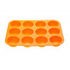 Форма для выпечки, силиконовая, прямоугольная на 12 кексов, 33 х 25 х 3 см, оранж., PERFECTO LINEA