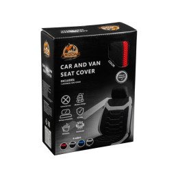 Чехол на сиденье автомобиля универсальный, полиэстер, черно-красный, ARIZONE