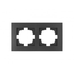 Рамка 2-местная графит, Стиль новый, Bylectrica