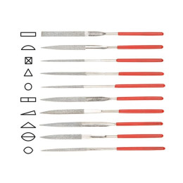 Набор надфилей алмазных 140х50х3мм 10шт. STARTUL PROFI (ST4046-10)