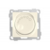 Выключатель поворотный (диммер) (скрытый, без рамки, винт. зажим, 1000Вт) кремовый, DARIA, MUTLUSAN