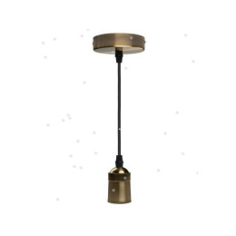 Светильник декоративный RETRO PLC 03 E27 230V/1M ANTIQUE BRONZE (патрон с проводом) JAZZWAY