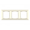 Рамка 3-ая горизонтальная кремовая, DARIA, MUTLUSAN