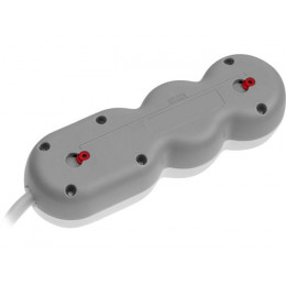 Удлинитель 3м (3 роз., 2,2кВт, с/з, ПВС 3х0,75) LEIDEN ELECTRIC