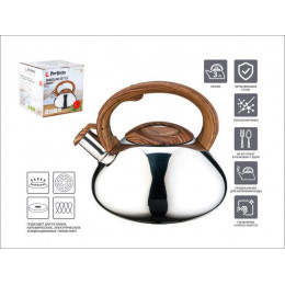 Чайник со свистком, нержавеющая сталь, 3.0 л, Hibiscus, PERFECTO LINEA