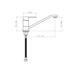 Смеситель для кухни D35-A, серия 210 ECONOCE