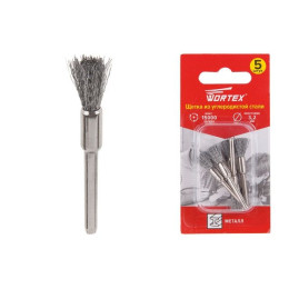 Щетка из углеродистой стали 5 мм WORTEX