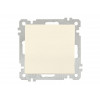 Выключатель 1-клав. двухполюсный (скрытый, без рамки, винт. зажим) кремовый, DARIA, MUTLUSAN