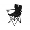 Кресло складное кемпинговое с держателем для бутылок + чехол, черное, серия Coyote, ARIZONE
