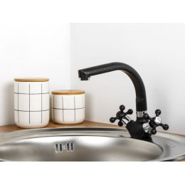 Смеситель для кухни вентильный (тип I), серия 230 черный ECONOCE