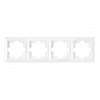 Рамка 4-местная белая, Стиль, Bylectrica