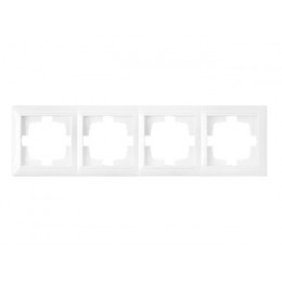 Рамка 4-местная белая, Стиль, Bylectrica