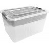Ящик для хранения с лотком, 8 л., Bergen,  305х215х184 мм., натуральный, PLAST TEAM