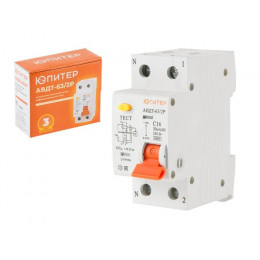 Выключатель дифференциальный автоматич. АВДТ-63/2P C25 30мА 6кА тип А ЮПИТЕР