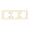 Рамка 3-ая горизонтальная кремовая, RITA, MUTLUSAN