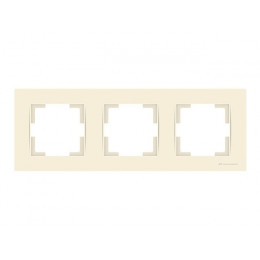 Рамка 3-ая горизонтальная кремовая, RITA, MUTLUSAN