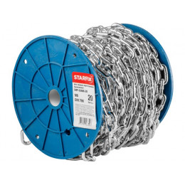 Цепь сварная короткозвенная, оцинк. М6 DIN 766 (бухта 20 м) STARFIX