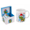 Кружка керамическая, в кор., 360 мл., CHRISTMAS DRAGON-3, PERFECTO LINEA