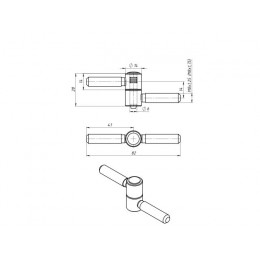 Петля ввертная ПВв2 1,25мм, цинк STARFIX