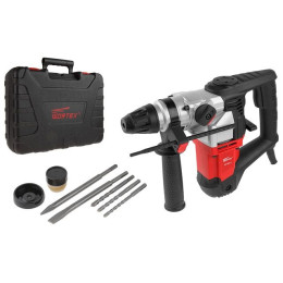 Перфоратор WORTEX RH 3231-1 в чем. + (2 зубила, 3 сверла) 1000 Вт, 4.8 Дж, 32 мм, 2 режима, SDS-plus