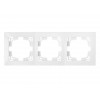 Рамка 3-местная белая, Уют, Bylectrica