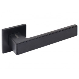 Ручка дверная "ЛАНА" BL/BL (86150) мат.черный АЛЛЮР