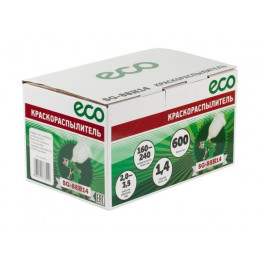 Краскораспылитель ECO SG-88H14 (HVLP, сопло ф 1.4мм, верх. бак 600мл)