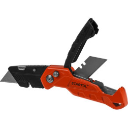 Нож универсальный складной с трапец. лезвием STARTUL PROFI (ST0950)