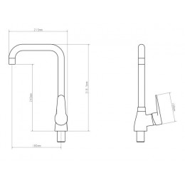 Смеситель для кухни D35-C, серия 200 ECONOCE