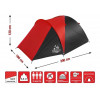 Палатка Element-3 (Элемент-3), чёрно-красная, ARIZONE