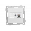 Розетка телефонная 1хRJ12 (скрытая, без рамки) белая, DARIA, MUTLUSAN