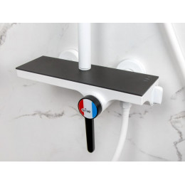 Душевая система (Lt) D35, серия Rose белый + черный, a-five