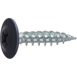 Саморез 4.2х16 мм с прессшайбой, цинк, острый, RAL 7024 (50 шт в зип-локе) STARFIX