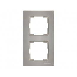 Рамка 2-ая вертикальная титан, RITA, MUTLUSAN