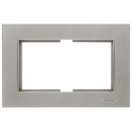 Рамка для 2-ой розетки титан, RITA, MUTLUSAN