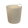 Корзина для бумаг ВЯЗАНИЕ 10л (белый) IDEA