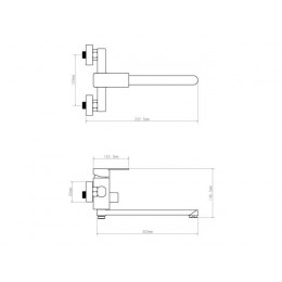 Смеситель для ванны D35-A, серия 210 ECONOCE