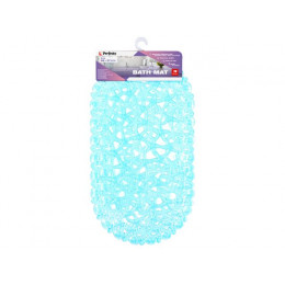 Коврик для ванной, овал с морскими звездами, 68х37 см, голубой, PERFECTO LINEA