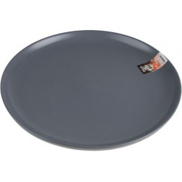 Тарелка обеденная керамическая, 25 см, серия ASIAN, серая, PERFECTO LINEA